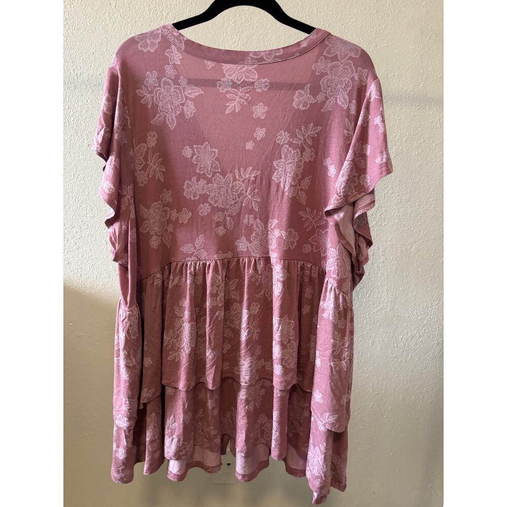 Torrid Super Soft Jersey Knit Top Tee Plus Size 4 / 4X Pink - Picture 5 of 5